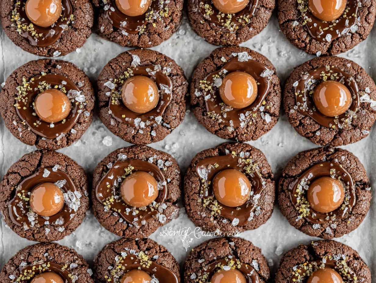 Chocolate Caramel Blossoms