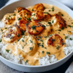 Creamy Smothered Chicken and Rice