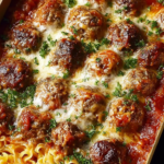 Dump-and-Bake Meatball Casserole
