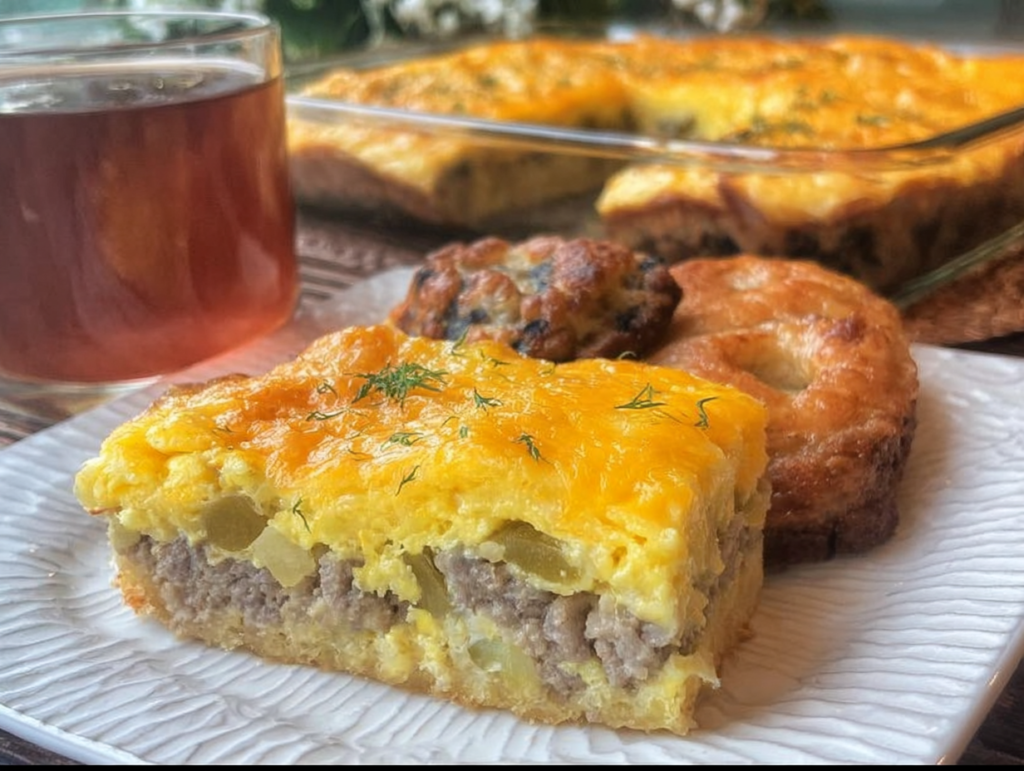 Easy Sausage Breakfast Casserole (4 Ingredients!)