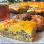 Easy Sausage Breakfast Casserole (4 Ingredients!)