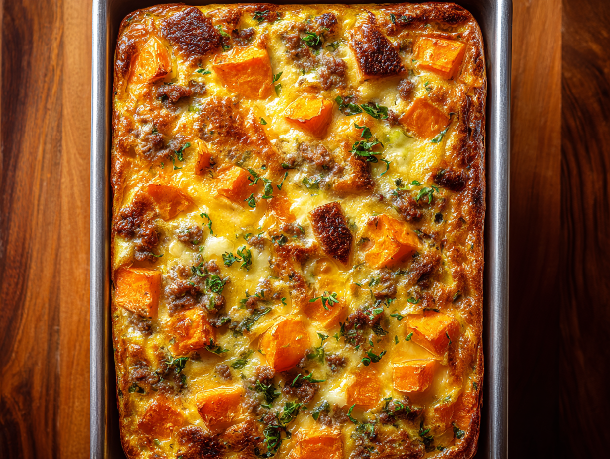 Easy Sweet Potato Egg Casserole