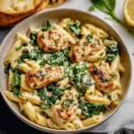 Healthy Garlic Parmesan Chicken Pasta