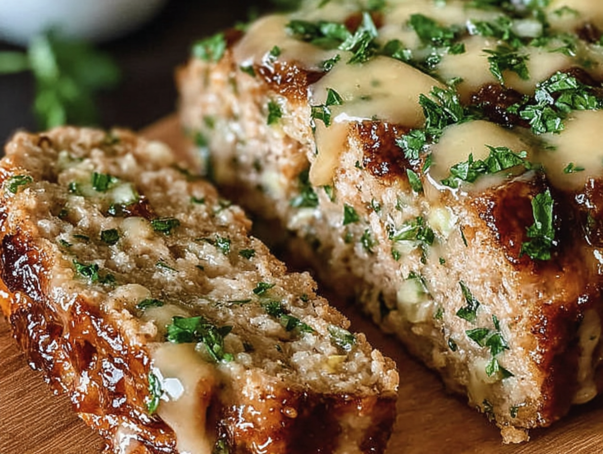 Juicy Garlic Parmesan Chicken Meatloaf: Comfort Food Delight