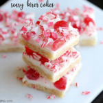 Maraschino Cherry Sugar Cookie Bars with Cream Cheese Frosting