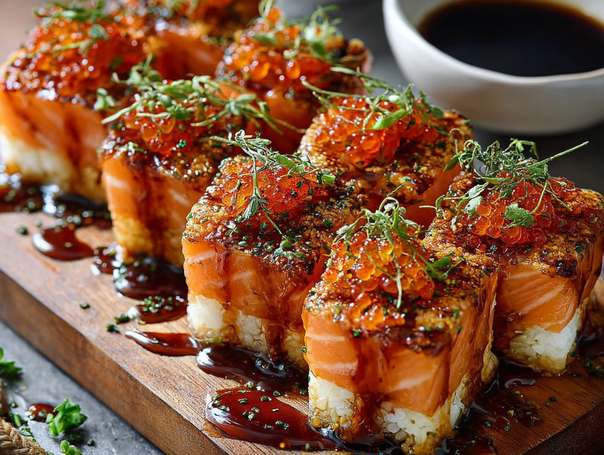 Spicy Salmon Sushi Bake Recipe