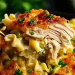 Tasty Pioneer Woman Chicken Noodle Bake is a family favorite dish.