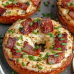 Zesty Bacon Cream Cheese Bagels