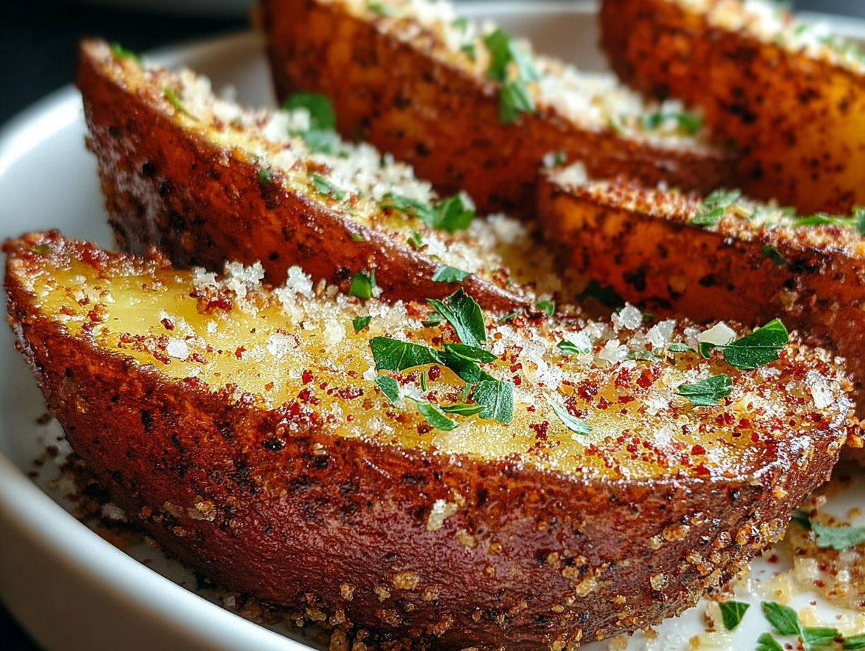 Baked Garlic Parmesan Potato Wedges