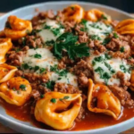 Beefy Tortellini Bake