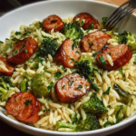 Chicken Sausage and Broccoli Orzo