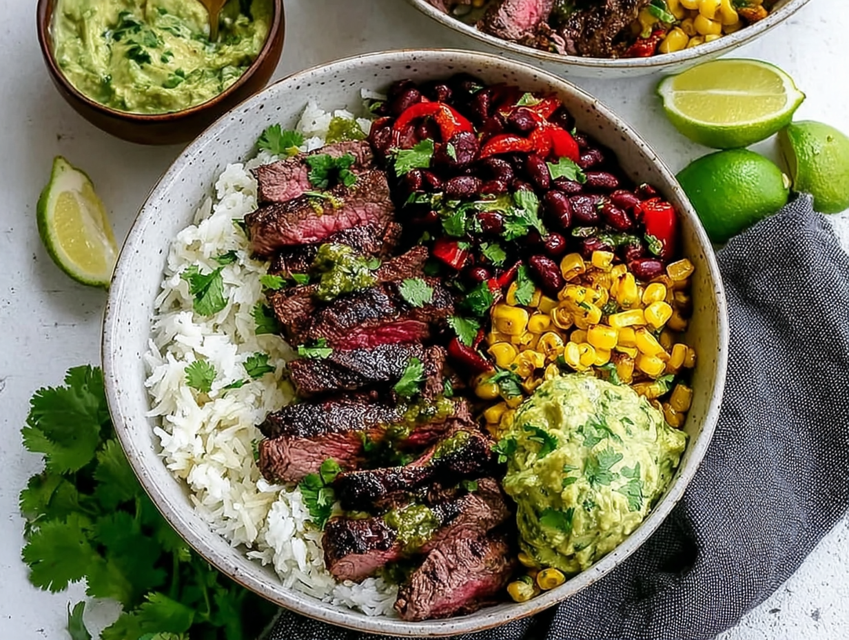 Cilantro Lime Steak Bowls