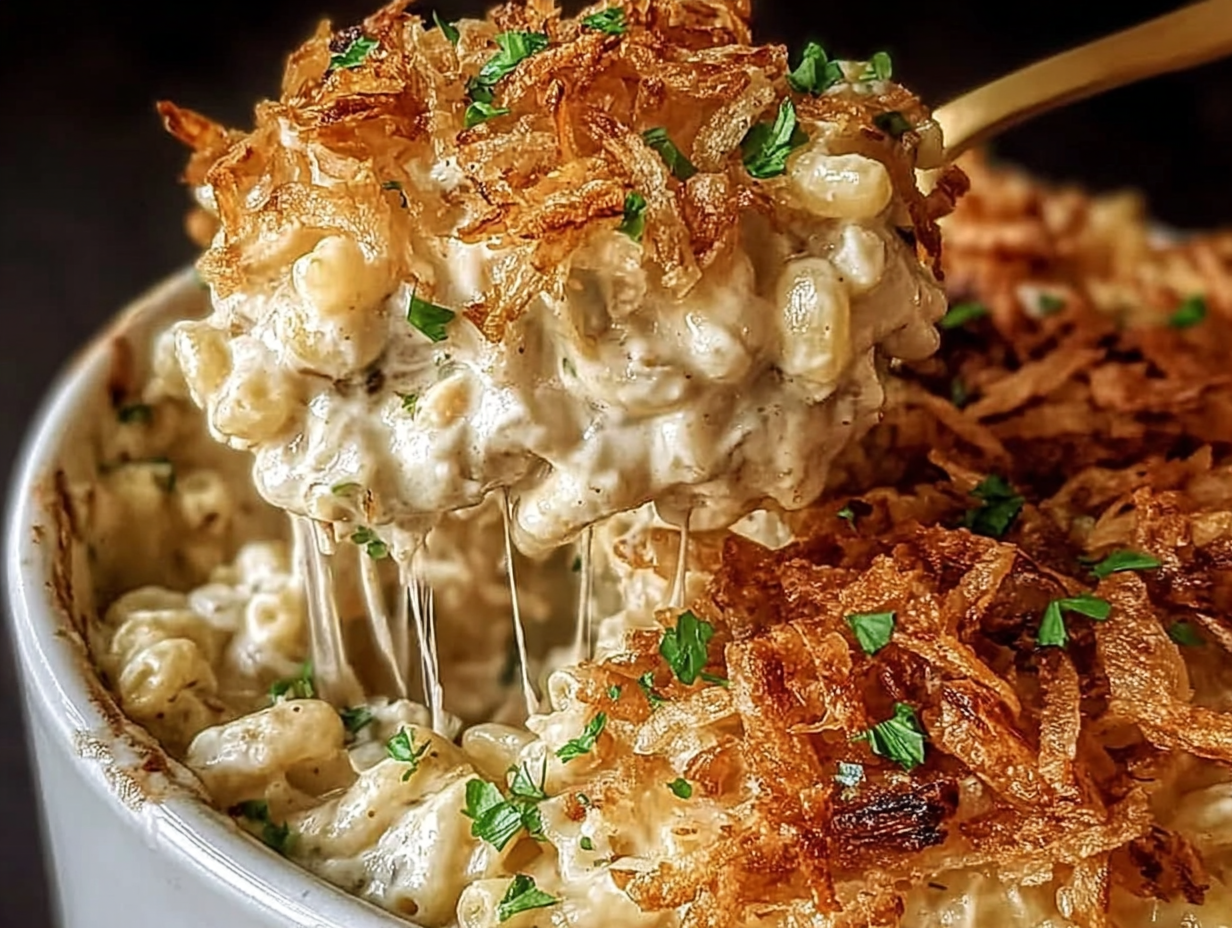 Comforting French Onion Chicken Rice Bake Your Family Will Love