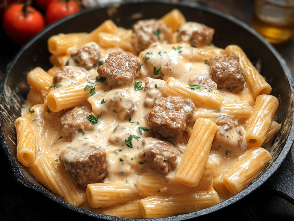 Creamy Sausage Rigatoni
