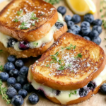 Crispy Blueberry Grilled Cheese