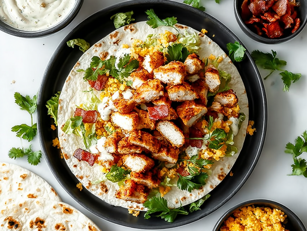 Crispy Chicken Bacon Ranch Wrap