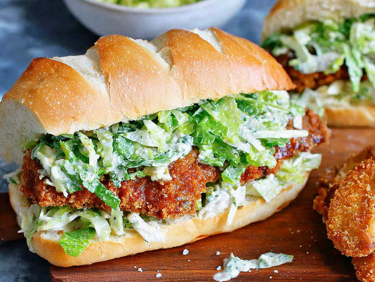 Crispy Chicken Caesar Sandwich
