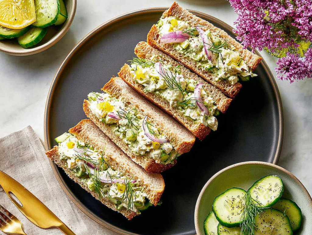 Easy Cucumber Salad Sandwiches