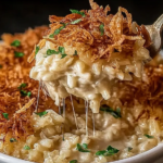 French Onion Chicken Rice Bake