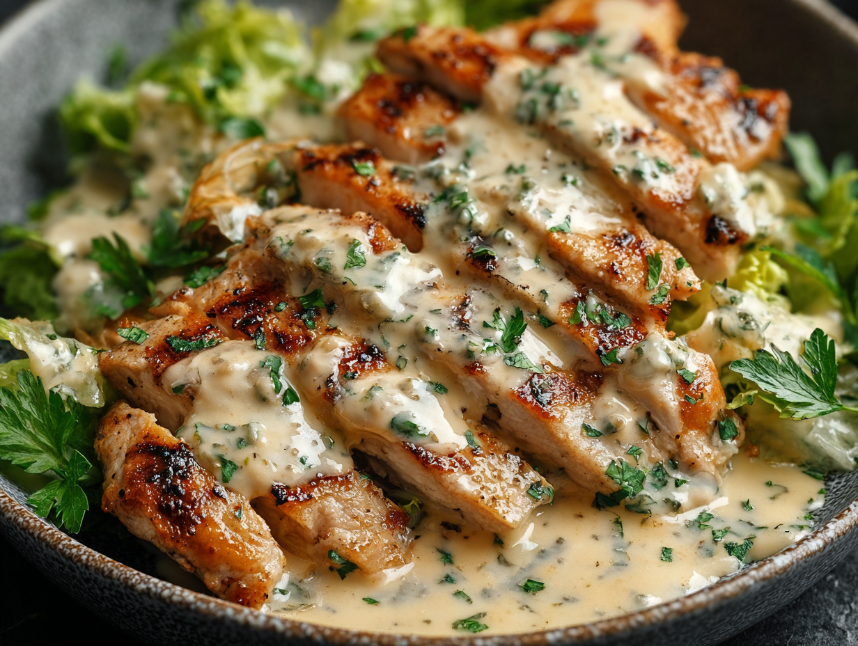 Melt-In-Your-Mouth Caesar Chicken