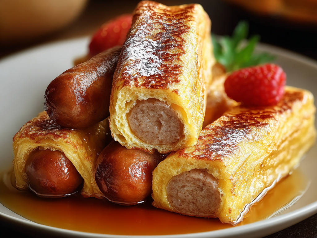 Sausage French Toast Roll-Ups