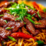 Sticky Beef Noodles