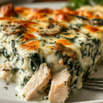 Chicken and Spinach Casserole with Cream Cheese