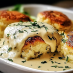 Chicken Pillows with Creamy Parmesan Sauce for Cozy Nights