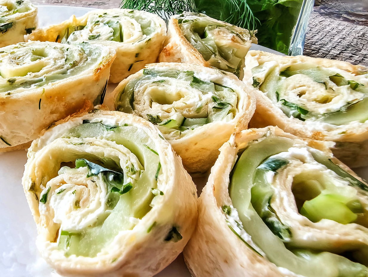 Cucumber and Dill Pinwheels