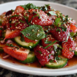 Cucumber Strawberry Salad