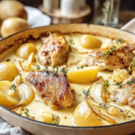 Hearty French Chicken Casserole a la Normande for Cozy Nights