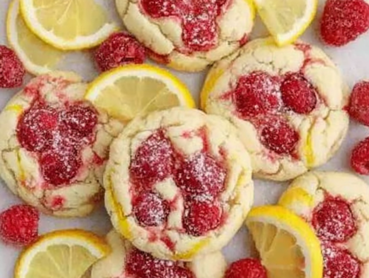 Lemon Raspberry Cookies