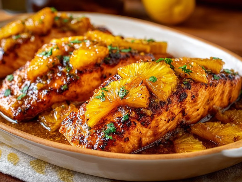 Pineapple Glazed Salmon