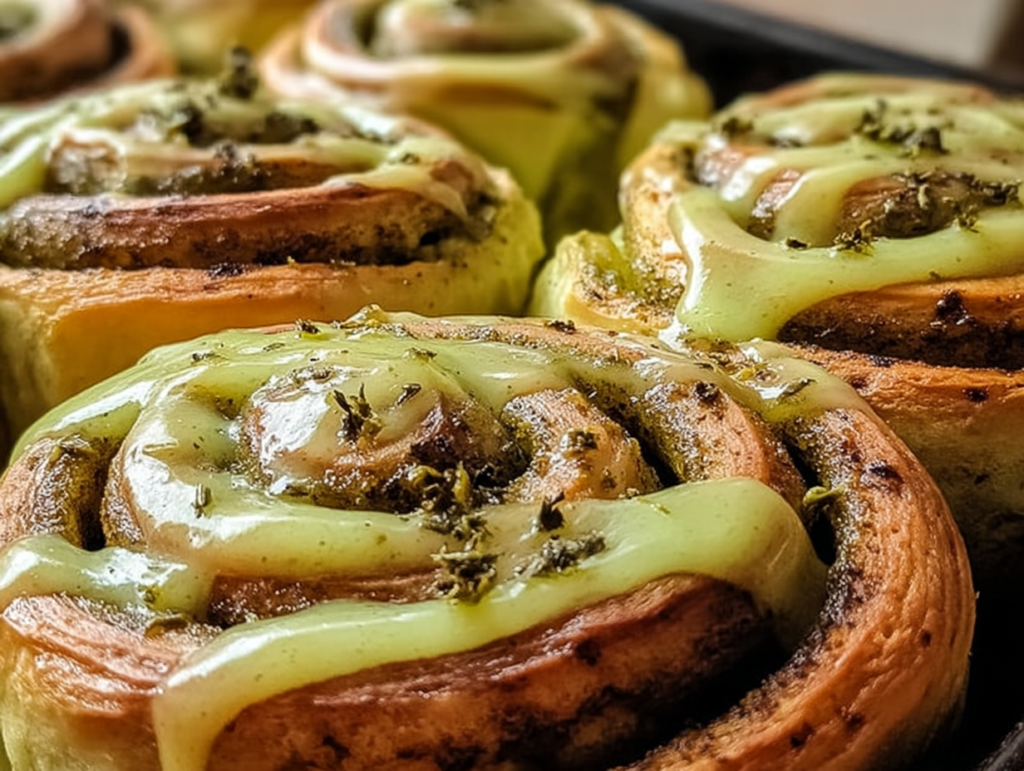 Warm Pistachio Cream Cinnamon Rolls for a Cozy Morning Treat