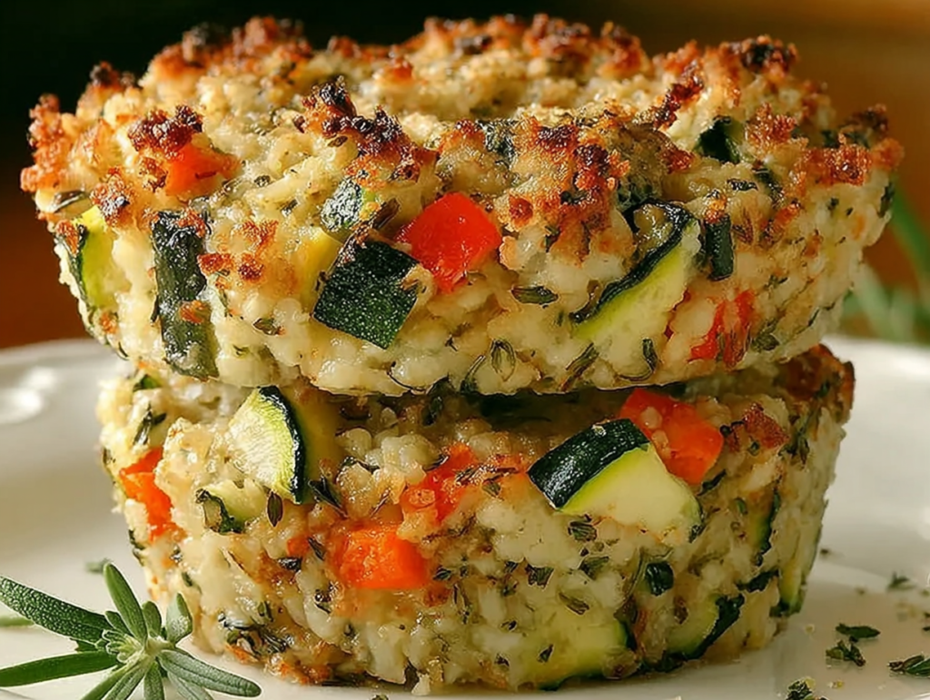 Zucchini Rice Stuffing Casserole