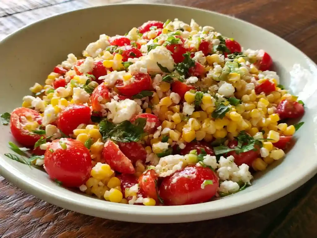 Corn, Tomato, and Feta Salad