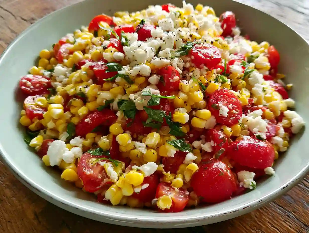 Corn, Tomato, and Feta Salad
