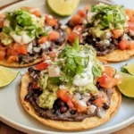 Creamy Black Bean Tostadas