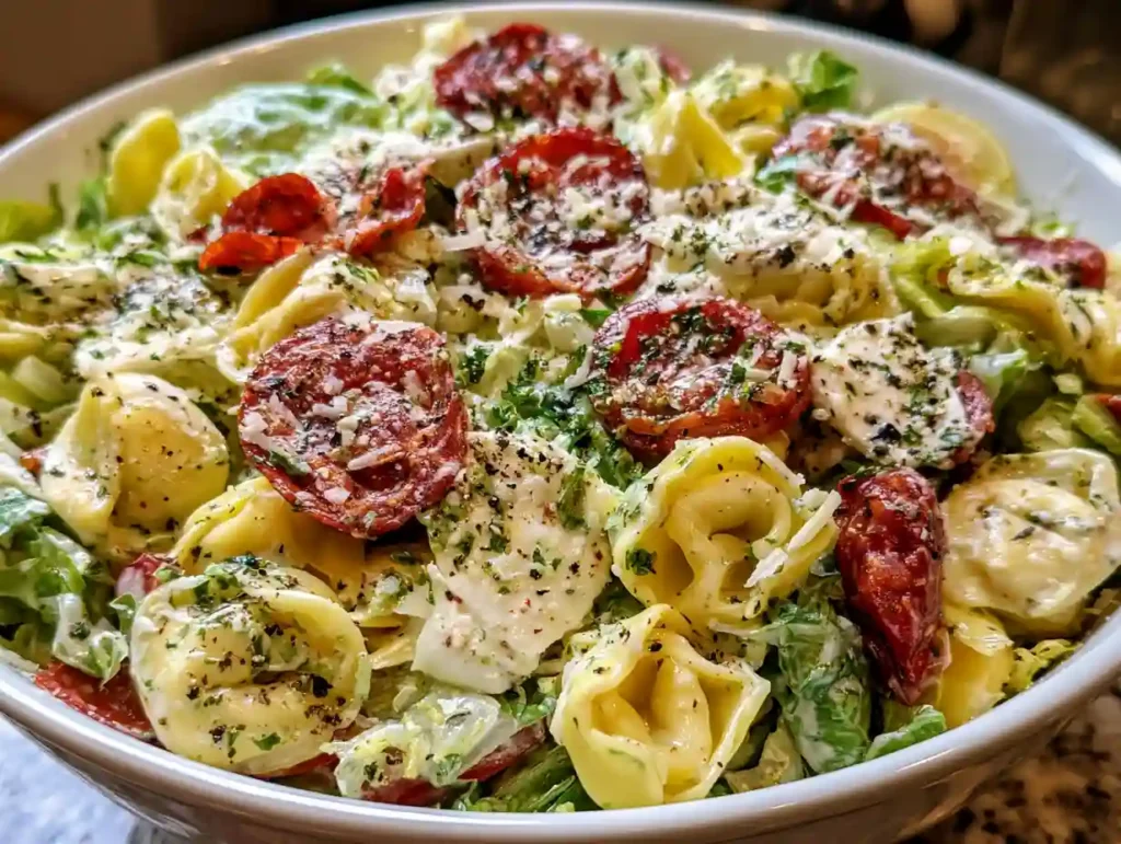 Italian Grinder Tortellini Salad