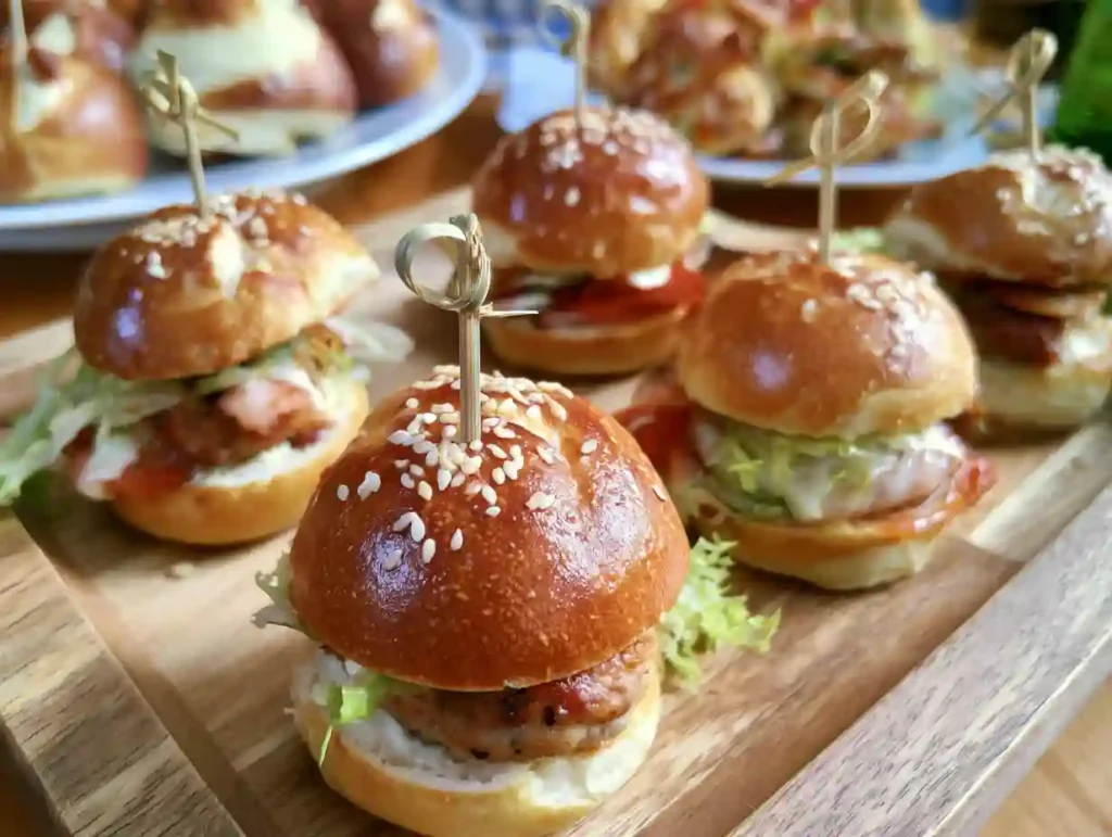 Mini Laugen-Burger selber machen - einfaches