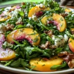 Peach Arugula Salad