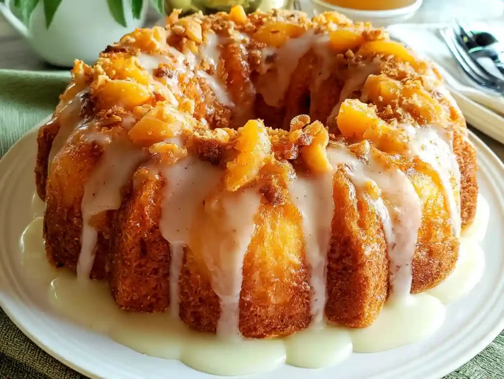Peach Cobbler Bundt Cake