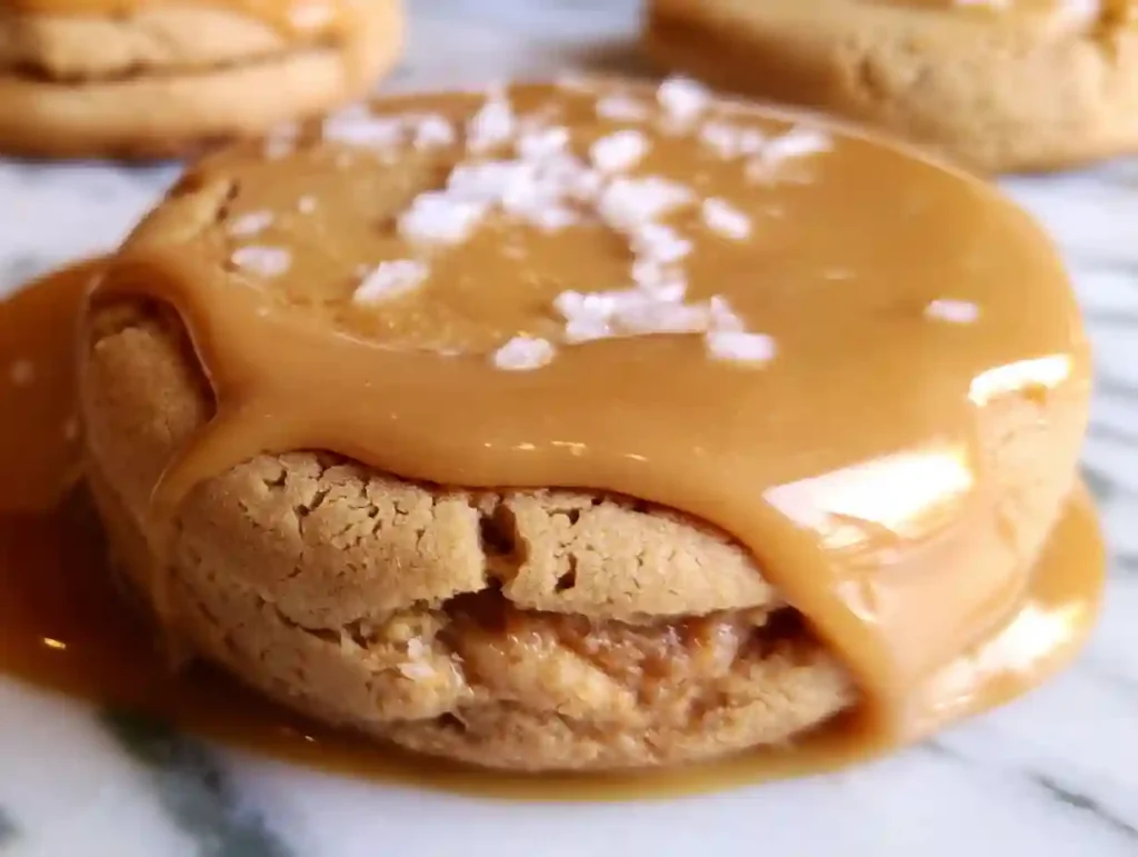 Salted Caramel Cheesecake Cookies