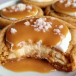 Salted Caramel Cheesecake Cookies