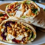 Thai Peanut Chicken Wraps