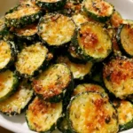 Crunchy Garlic Parmesan Roasted Zucchini