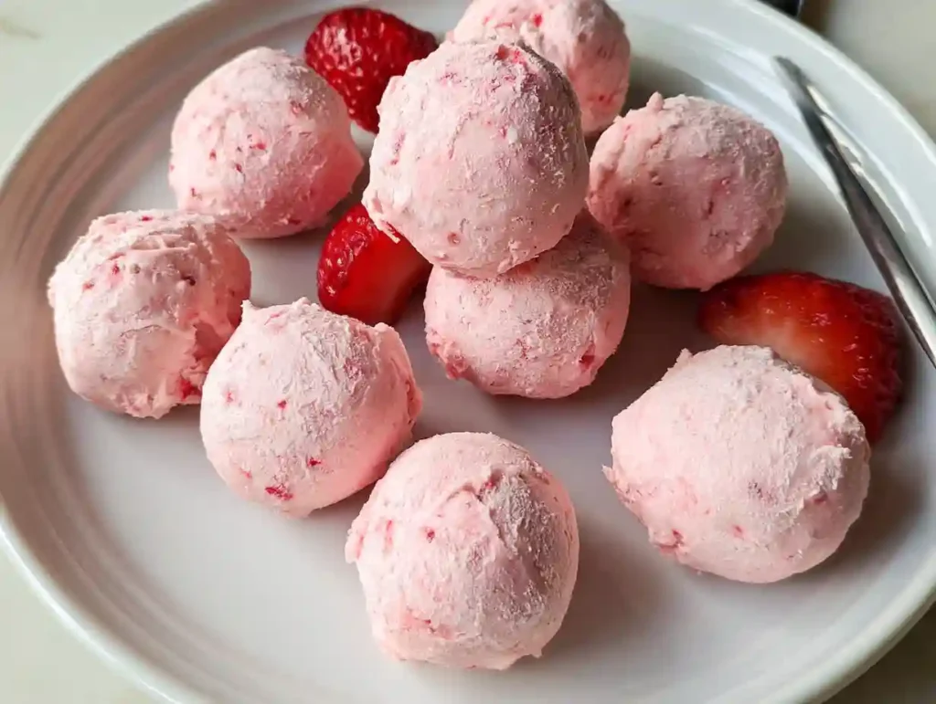Keto Strawberry Cheesecake Fat Bombs